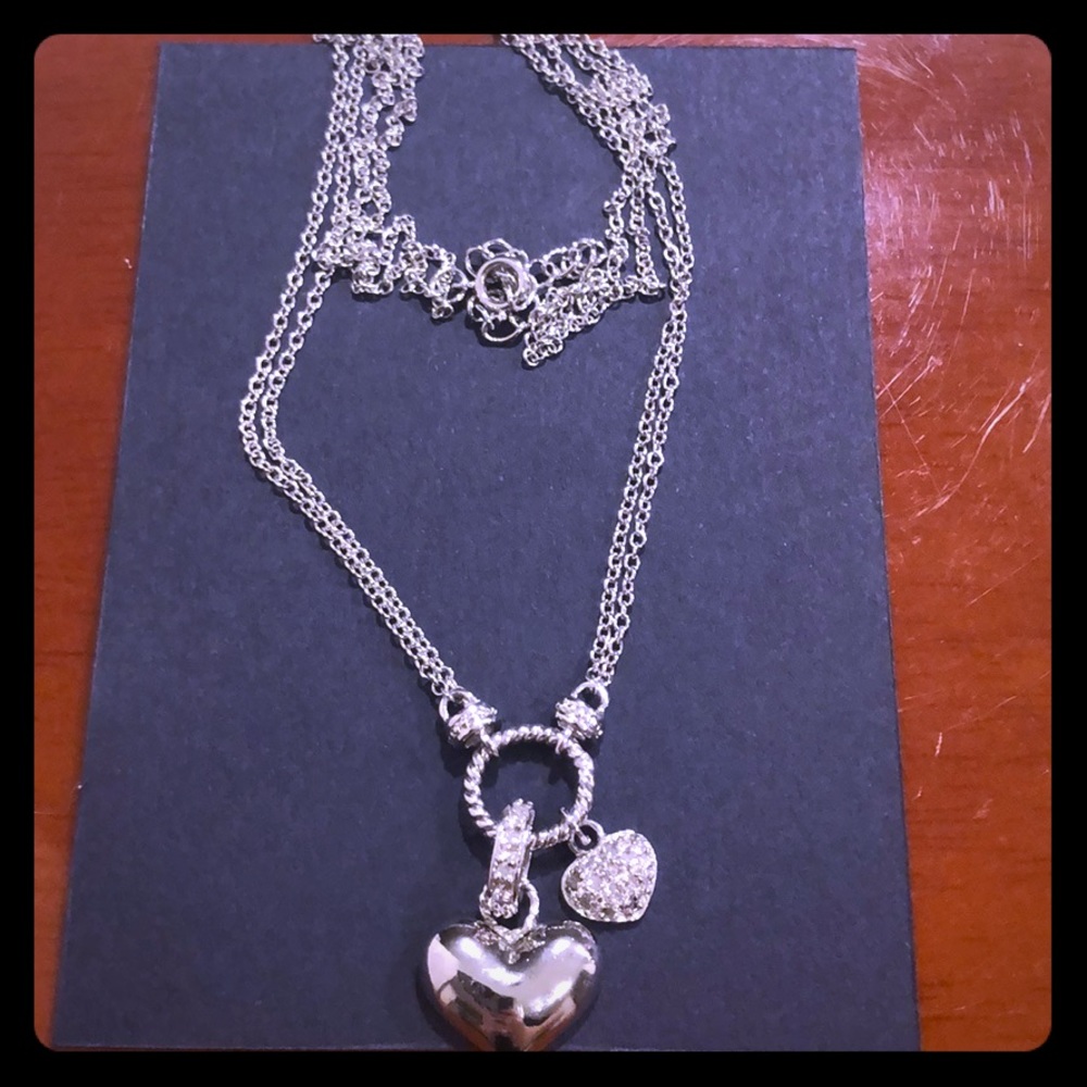 Diamond Double Heart necklace